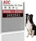 AUC Metal Washable Electrostatic Furnace Air Filter 1 inch, Aluminum Reusable by AUC