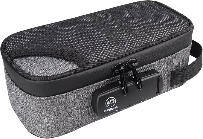 FIREDOG Smell Proof Case with Lock, Odor Proof Bag Containers Case Pouch by FIREDOG