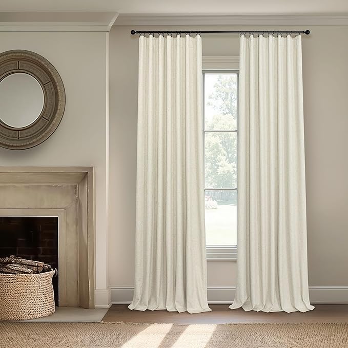 Pitalk Closet Curtains for Open Closet Doors Sliding Panels Burg 78 Inch Length Blackout Curtain for Living Room Window Viral Moody Light Blocking Insulated Drapes for Summer Heat Back Tab 52x78 Beige
