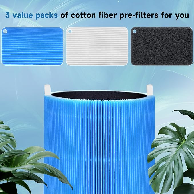 3 Sets Blue 411 Replacement Filters Compatible - Image 2