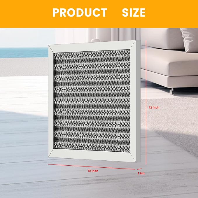 12x12x1 HVAC Furnace Air Filter, Lasts a Lifetime, the Last HVAC Filter You - Image 2