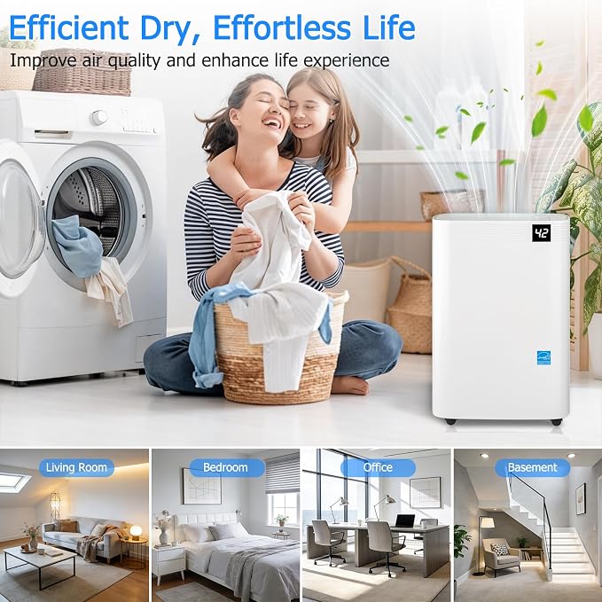 Ludatido 2026 Energy Star 4500 Sq.Ft 75 Pint Dehumidifier - Image 8