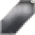 12 Pcs 120mm PVC Black PC Cooler Fan Dust Filter Dustproof Case Cover Computer by ThreeBulls