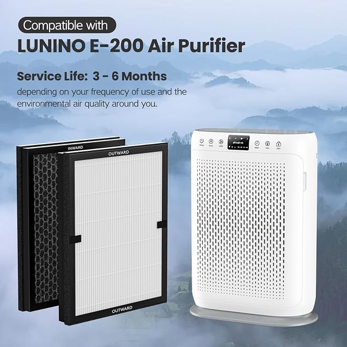 4 Pack E-200 Air Filter Compatible - Image 2