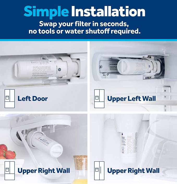 GE XWFE Refrigerator Water Filter, Genuine Replacement Filter, Certified to - Image 4