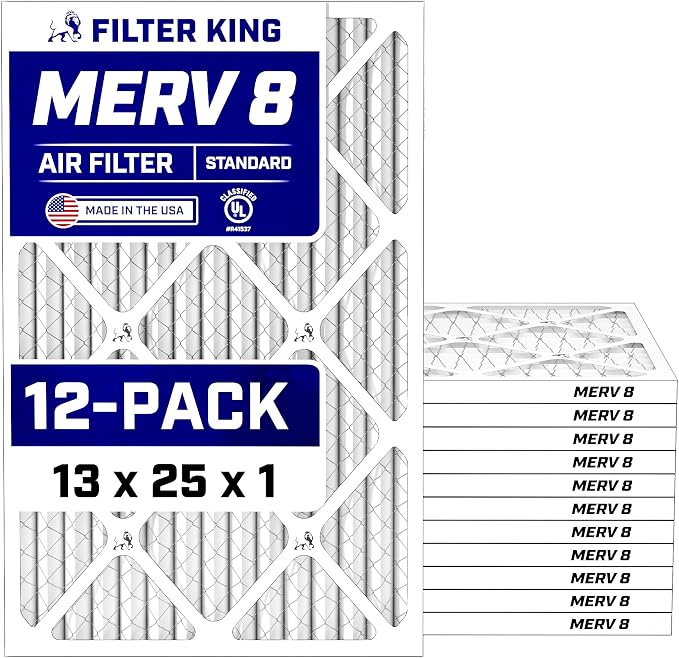 Filter King 13x25x1 Air Filter Dust & Allergy Control AC Furnace Filters by FilterKing