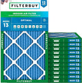 Filterbuy 15x25x1 Air Filter MERV 13 Optimal Smoke & Allergy Defense, by Filterbuy