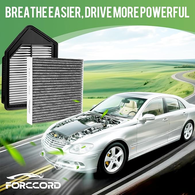 Cabin & Engine Air Filter 2010-2011 Honda CR-V CRV L4 2.4L Activated Carbon - Image 8