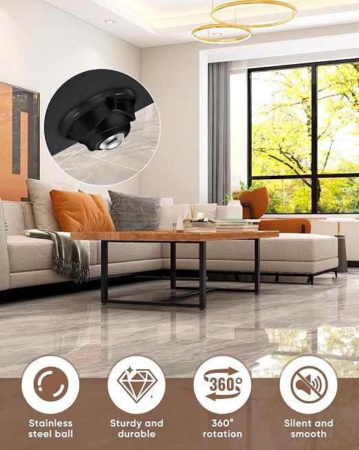 4 Pack Self Adhesive Caster Wheels - Image 4