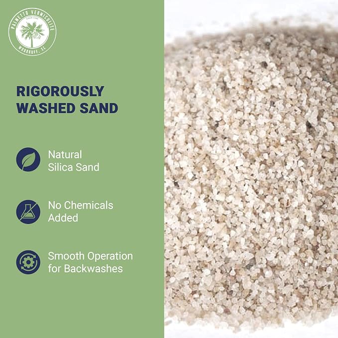 Palmetto Swimming Pool Filter Sand, 50 lb Bag – Natural Silica - Image 3