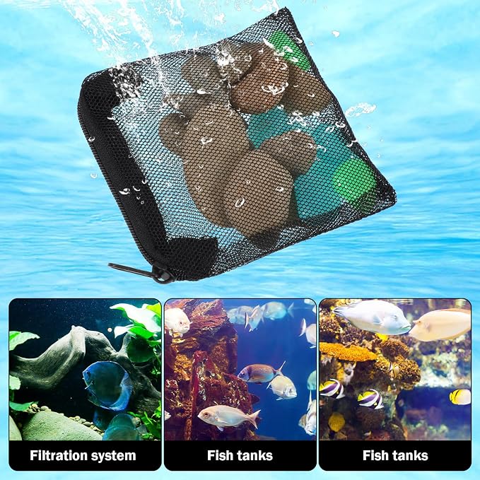 10 Pcs Aquarium Media Bags, 3.9" X 4" Filter Media Bag Small Media Bags - Image 6