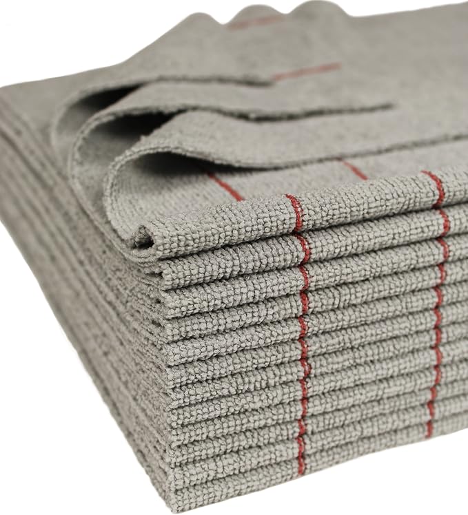 CleanAide Silver-Embedded Microfiber Towels, Odor-Resistant, Ultra Absorbent by Eurow