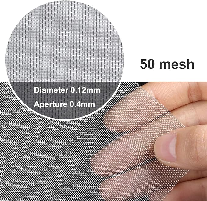 304 Stainless Steel Woven Wire Mesh, Fine Metal Screen, Rust-Resistant Filter - Image 2