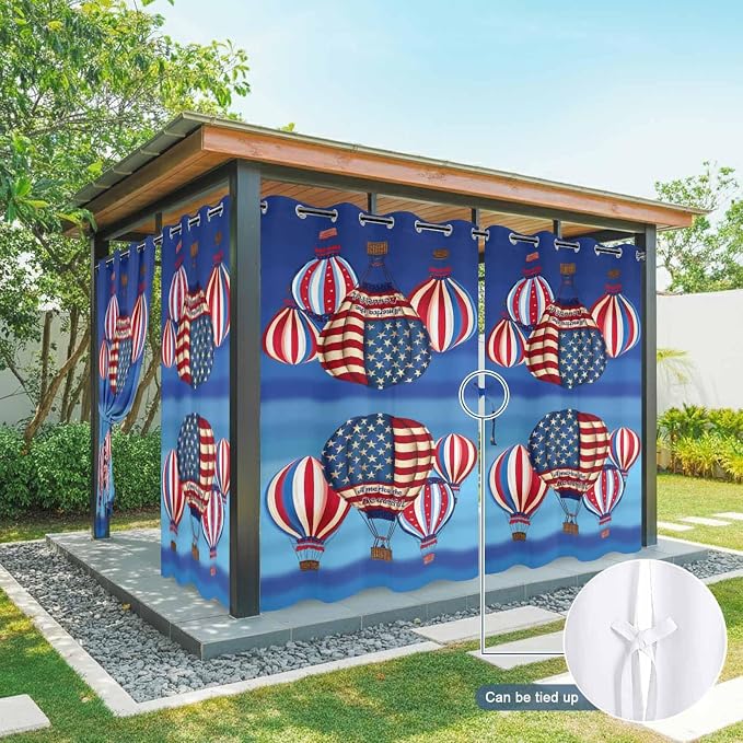 Independence Day Waterproof Outdoor Curtains - Image 9