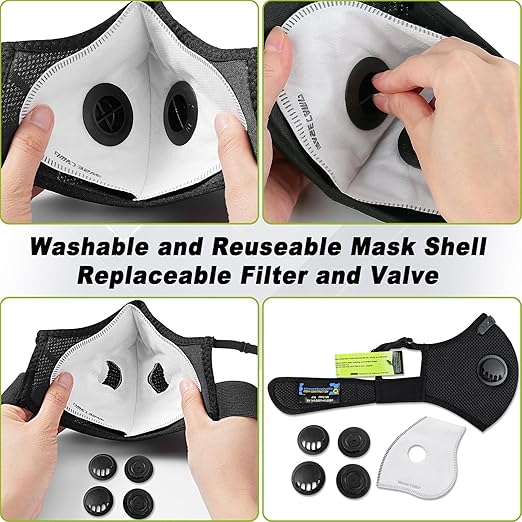 BASE CAMP M Plus Dust Mask, Breathable Reusable Face Mask - Image 5