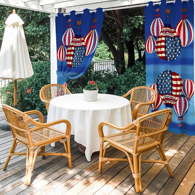 Independence Day Waterproof Outdoor Curtains - Image 3