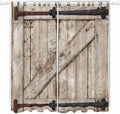 Farmhouse Wood Grain Living Room Curtains 84 Inch Length, Window Curtains Tab by Unknown