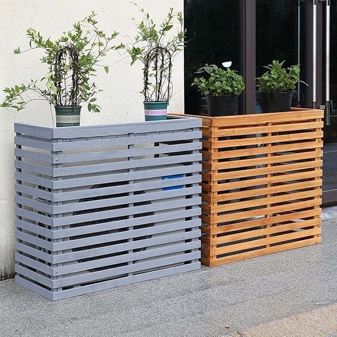 Wood Air Conditioner Fence Screen - Image 4