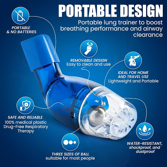 AirPhysio with Protective Storage Case Bag Holder Accessory, Hard Shell Case - Image 6