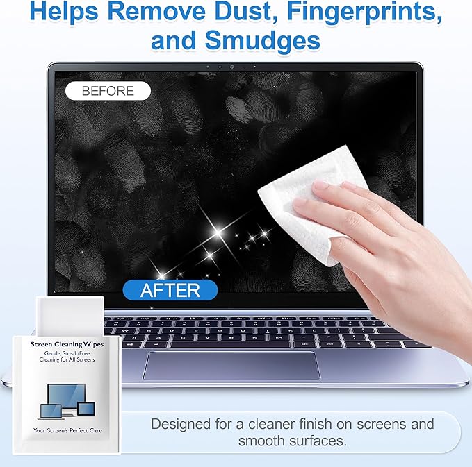 Screen Cleaner Wipes, Car Screen and More, Quick-Dry No Residue Wipes - Image 6