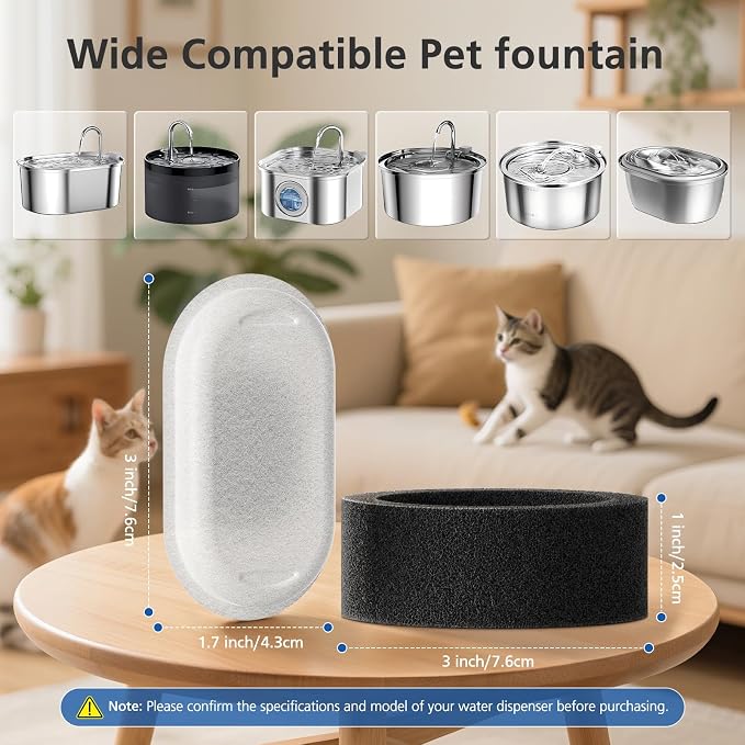 32 Pack Cat Water Fountain Filters - Image 2