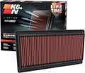 K&N High-Flow Original Lifetime Engine Air Filter: Increase Power: Premium by KNEngineeringInc
