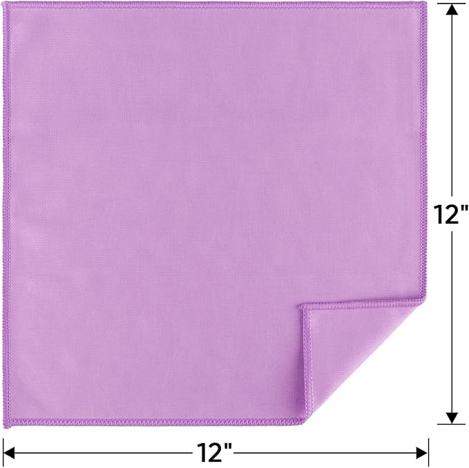 HOMEXCEL Microfiber Glass Cleaning Cloth 12 PK, Lint Free Streak Free, Reusable - Image 6
