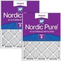 Nordic Pure 16x20x1 Pleated MERV 8 Air Filters 2 Pack by NordicPure