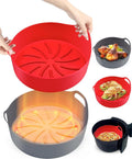 Mastery Mart 5-8QT Reusable Silicone Air Fryer Liners -8 Inch, Durable/Easy to by MeetingYourHighStandardsfromOfficetoHomeandPets