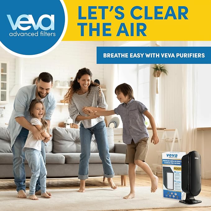 VEVA Genuine 8000 Elite Pro Series Air Purifier 2 HEPA Filters & 8 Carbon - Image 9