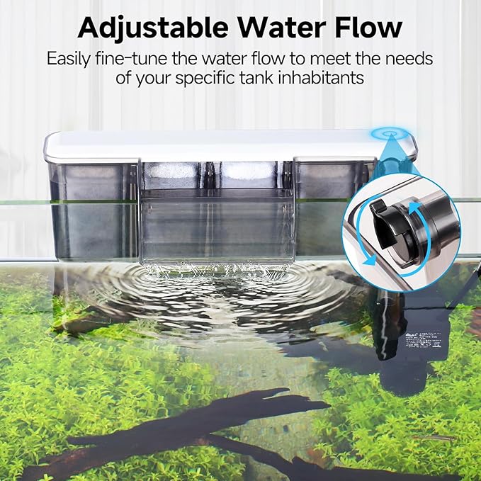 AQQA Quiet Hang on Back Aquarium Filter - Image 2