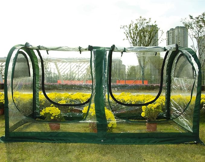 Porayhut Portable Greenhouse Tent, Easy Set-Up Gardening Flower House & Plant - Image 9