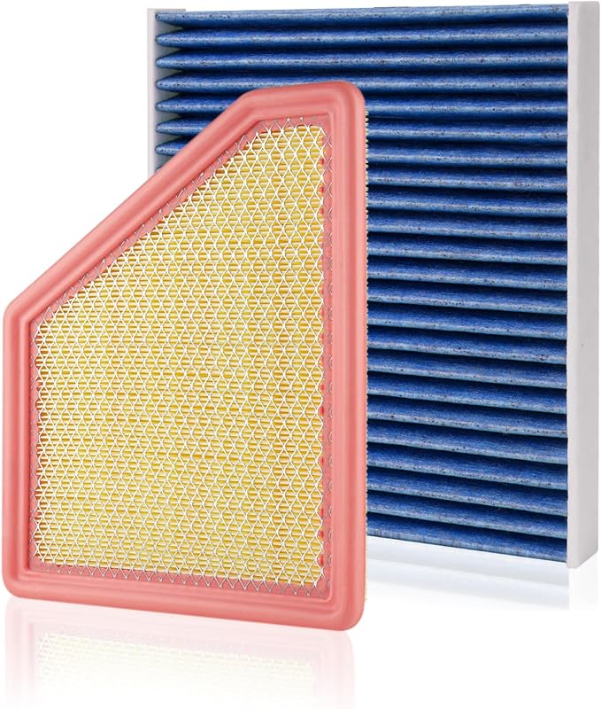 Cabin & Engine Air Filter Fit for Chevrolet Chevy Equinox 2010-2017, GMC by Forccord