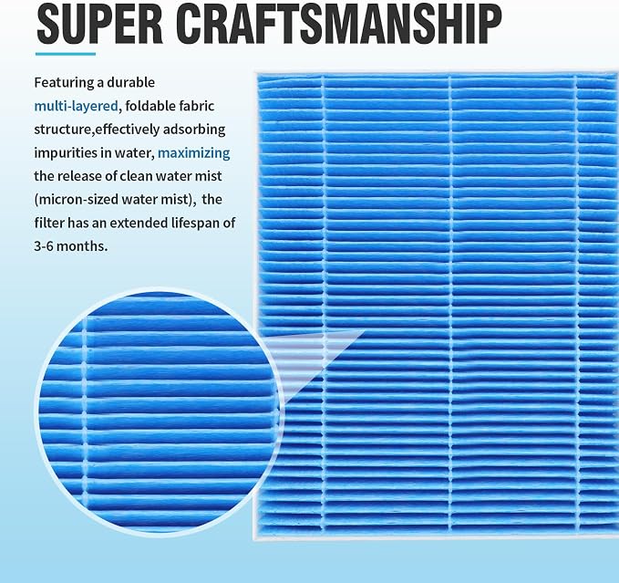 DerBlue 8pcs Wick Replacement Filter and 4pcsTop Fill Humidifier Replacement - Image 3