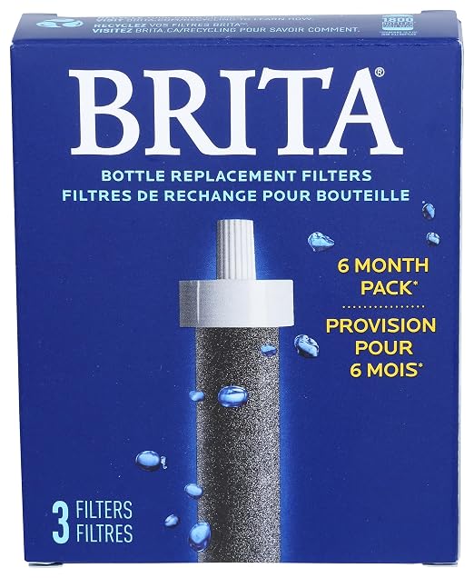 Brita Water Bottle Replacement Filters, Replaces 1, 800 Plastic Water Bottles a by Brita