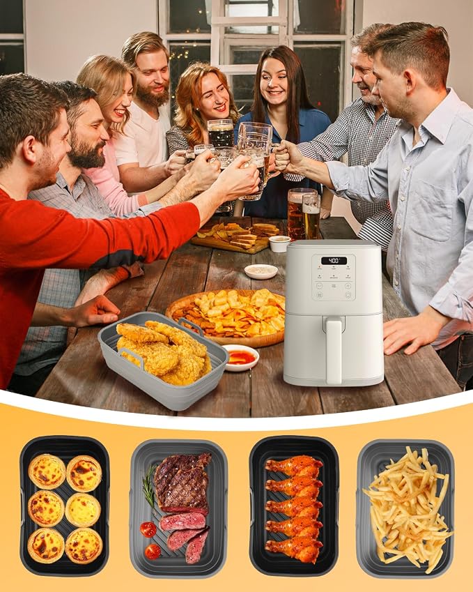 Air Fryer Silicone Liners Collapsible 2-Pack - Image 7