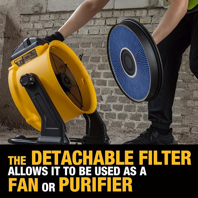 DEWALT 16 inch Industrial Shop Fan, Air Purifier Fan - Image 2