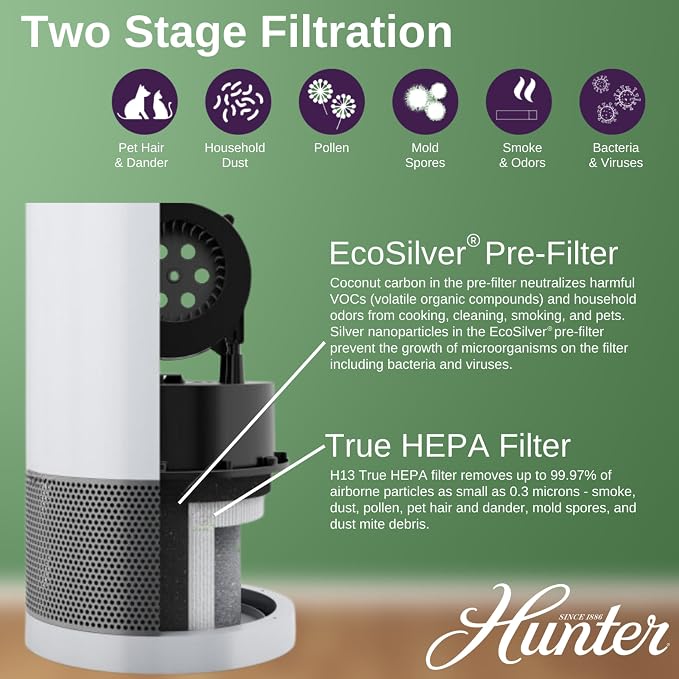 Hunter HP400 Round Air Purifiers - Image 3