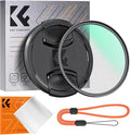 K&F CONCEPT 62mm Black Diffusion 1/8 Filter + Lens Cap, Mist Cinematic Effect by KFCONCEPT