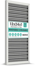 12x24x1 HVAC Furnace Air Filter, Washable Electrostatic Furnace Filter by KEYINGXUAN
