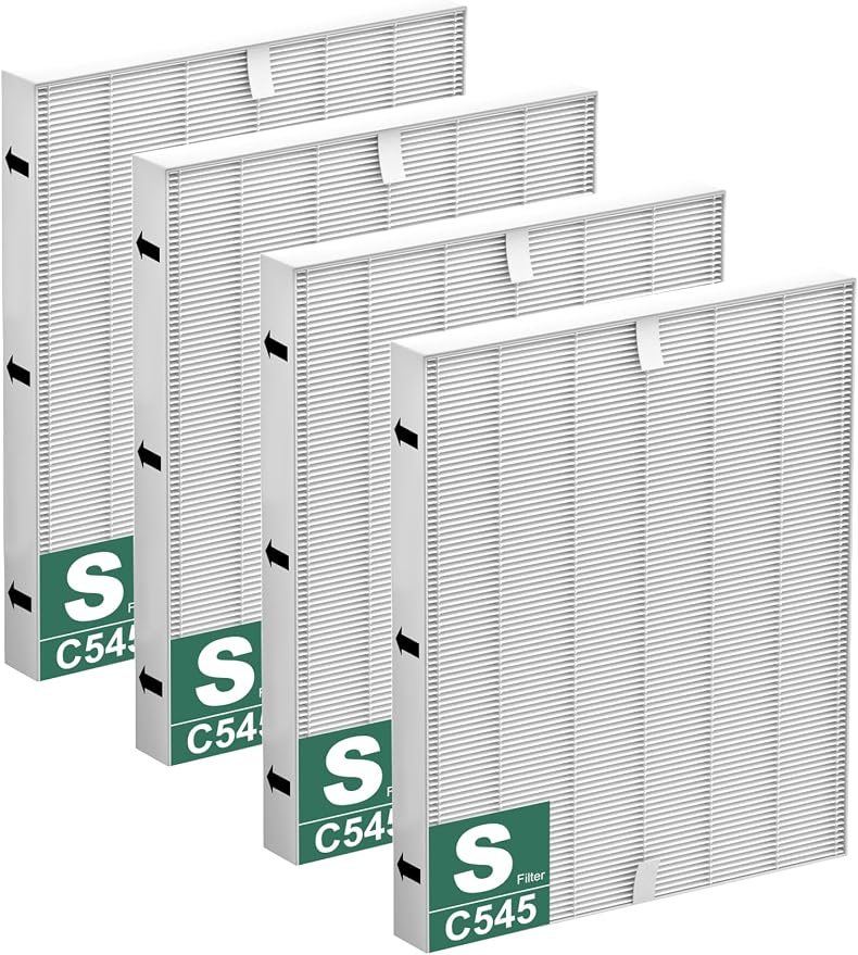 4 PACK C545 Replacement Filter S Compatible by Improvedhand