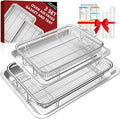 Air Fryer Basket for Oven, 2 Set Oven Air Fryer Basket and Tray by MakeCookingMoreEasier