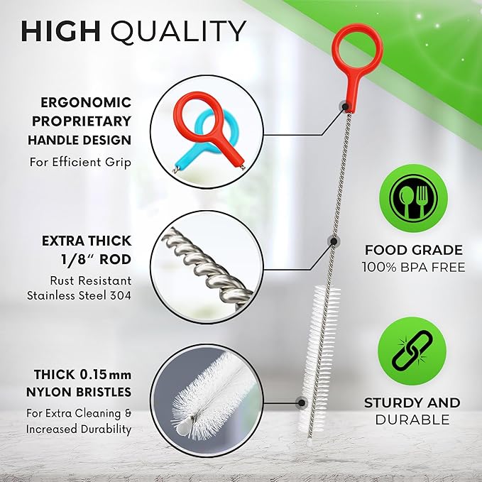 Buenalife Heavy Duty Cleaning Brushes Set of 4 - Image 3