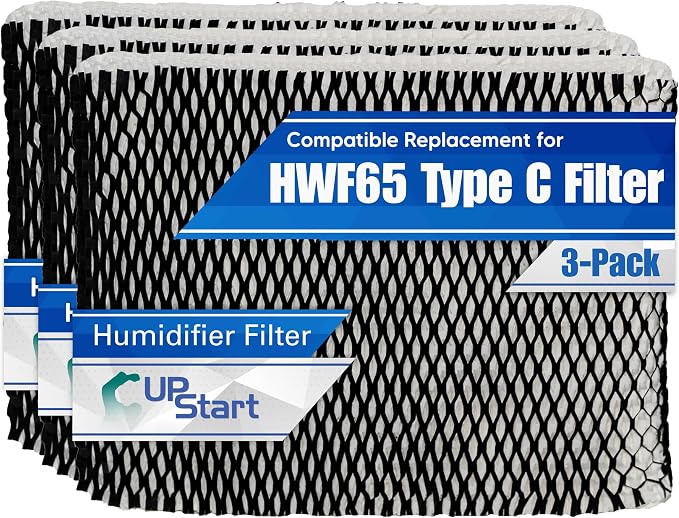 3-Pack HWF65 Humidifier Filter C Replacement by UpStart+Components