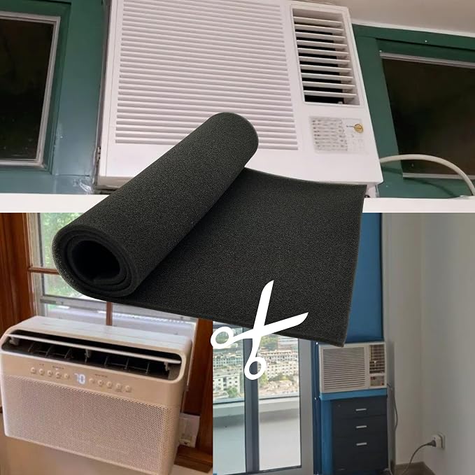 Window Air Conditioner Filter 15 x 35 x 1/4 inch 50PPI Cut To Fit AC Foam - Image 5