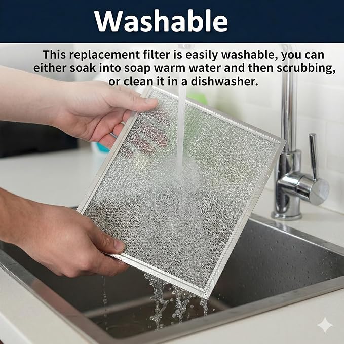 2X Range Hood Vent Filter 10.5" x 8.75" - Image 3
