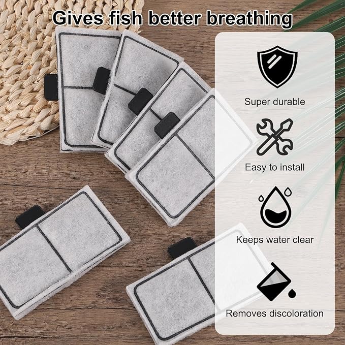 8pcs Filter Cartridges for Top Fin EF-S & BF5 BETTAFLO, 9.5x5.5cm/3.74x2.17in - Image 4