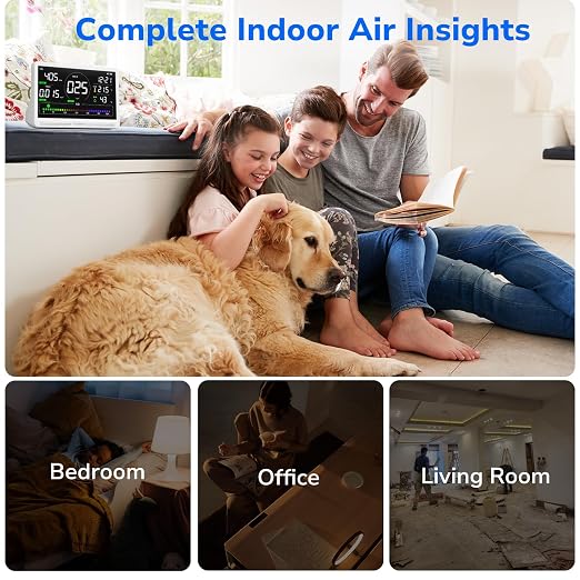 Fil-Fresh 16 in 1 Air Quality Monitor Indoor, CO2 Monitor Air Quality Tester - Image 8