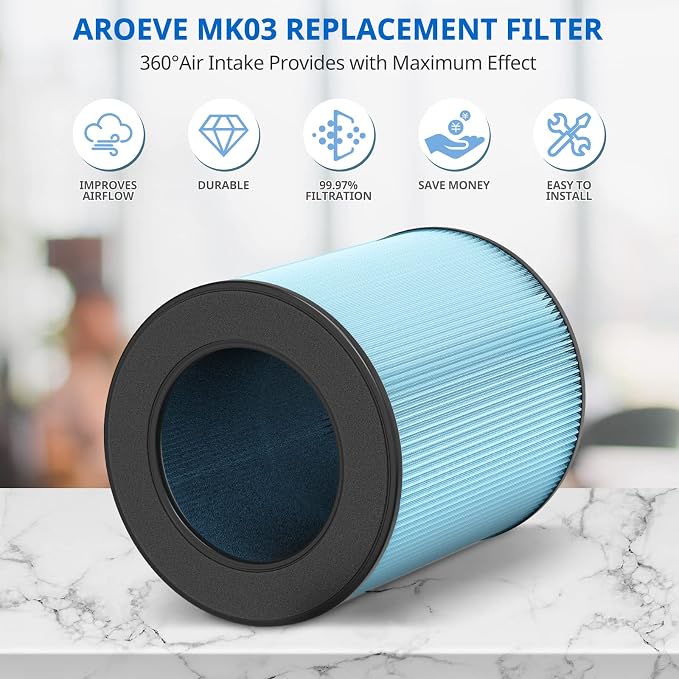MK03 Air Filter Replacement Compatible - Image 4