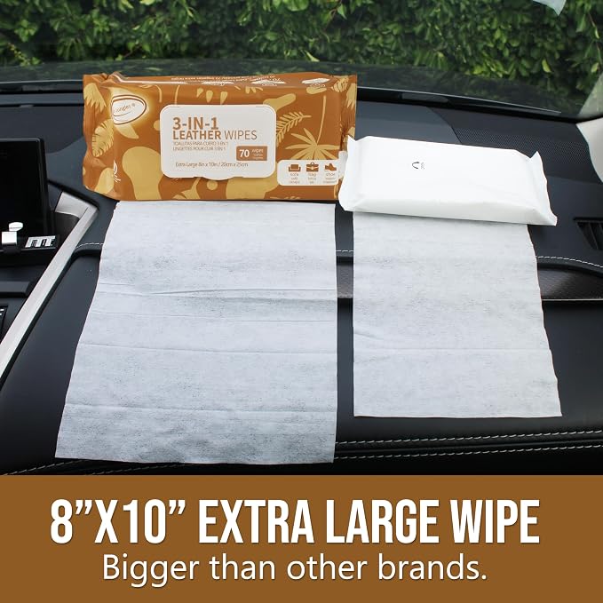 Air Jungles 3in1 Leather Cleaner Wipes 70 Count, and Air Jungles Electronic - Image 4